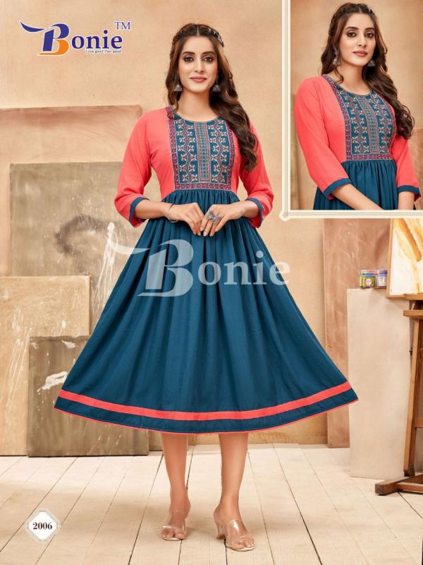 Bonie Khushi Vol 2 Fancy Anarkali Kurti Collection